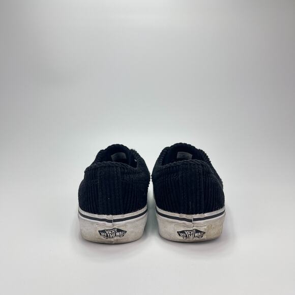 Vans Off The Wall Black Corduroy Athletic Skate Shoes Sneakers Women's Size 7.5 - Picture 4 of 10